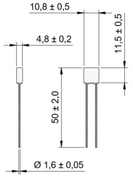 Thermal Fuse P Series AC 400V 20A / 102°C ... 136°C